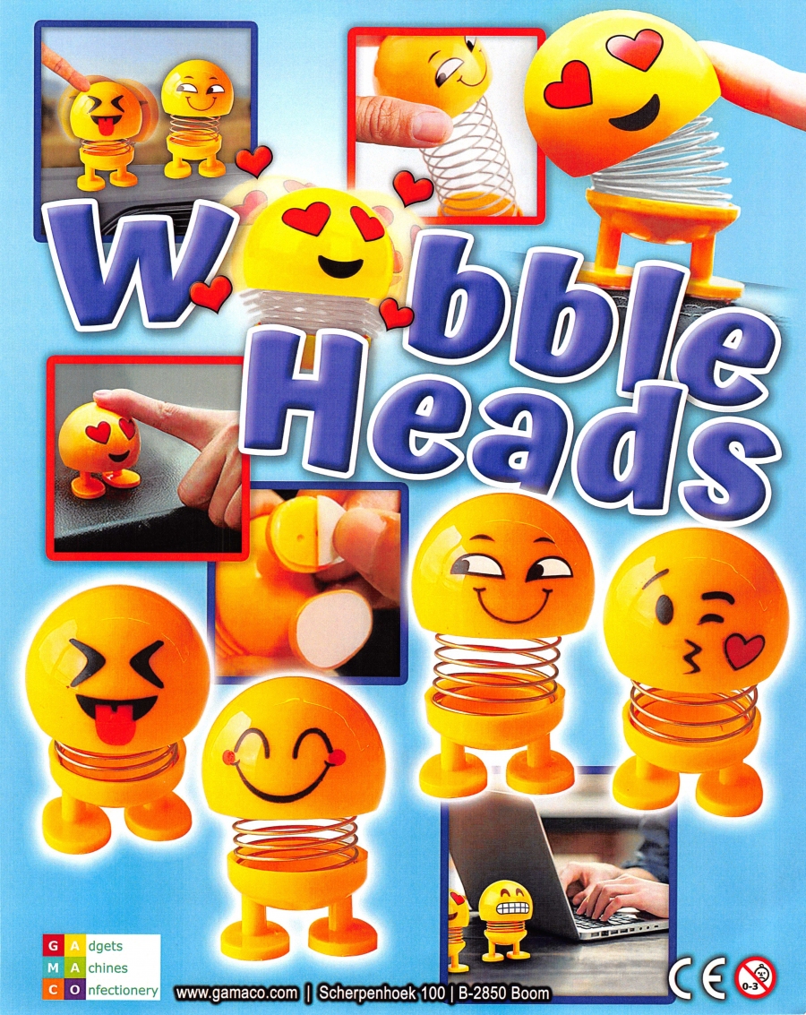 Wobble Heads In 55 Mm Capsule - Kinderverrassingen